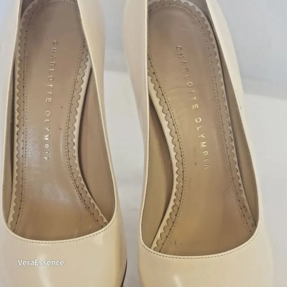 Charlotte Olympia Bejeweled Dolly Platform Pump Shoes SZ 38 MSRP $895 NWB - Picture 10 of 14